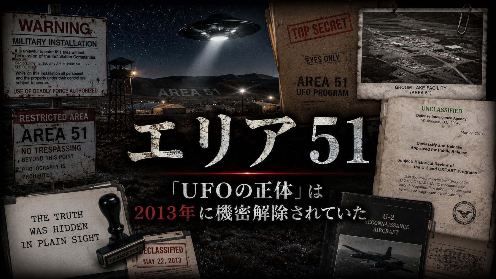 エリア51｜「UFOの正体」は2013年に機密解除されていた──宇宙人伝説と極秘偵察機を腑分けする