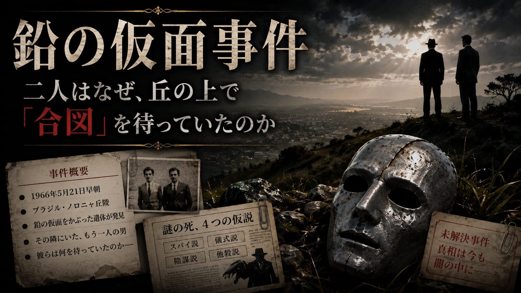 鉛の仮面事件のイメージ