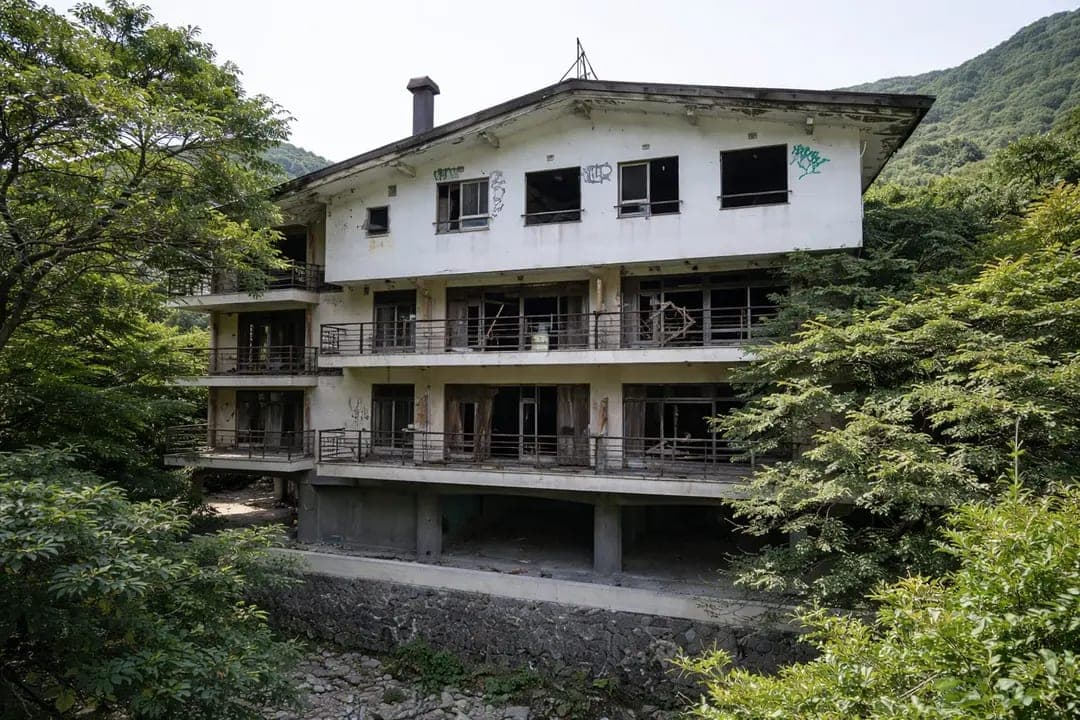 【心霊】ほととぎす旅館｜大阪の山中で廃墟化した旅館に残る霊気と目撃記録